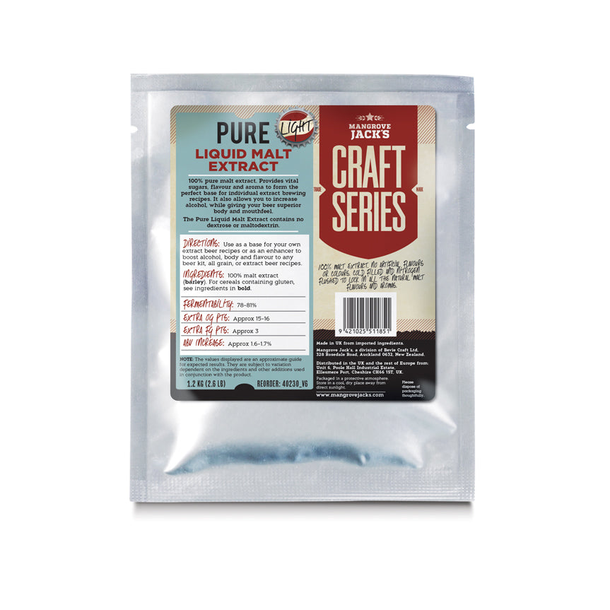 Mangrove Jacks Pure Liquid Malt Extract Light - 12 kg-1 SQ.jpg