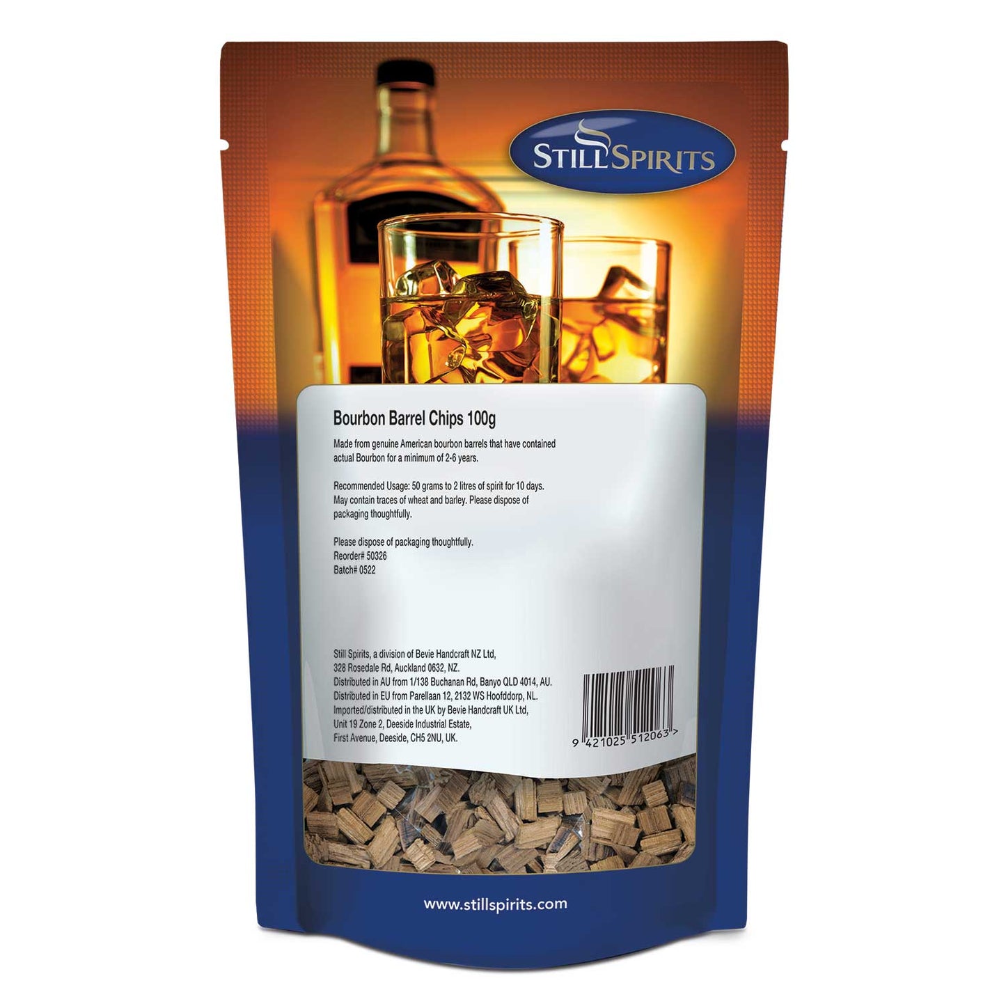 Still Spirits Bourbon Barrel Chips 100g-1.jpg